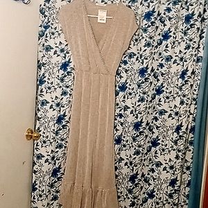 Long pinstriped dress